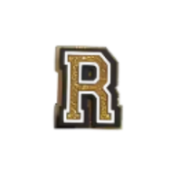 Charm für Clogs – Goldene Buchstaben