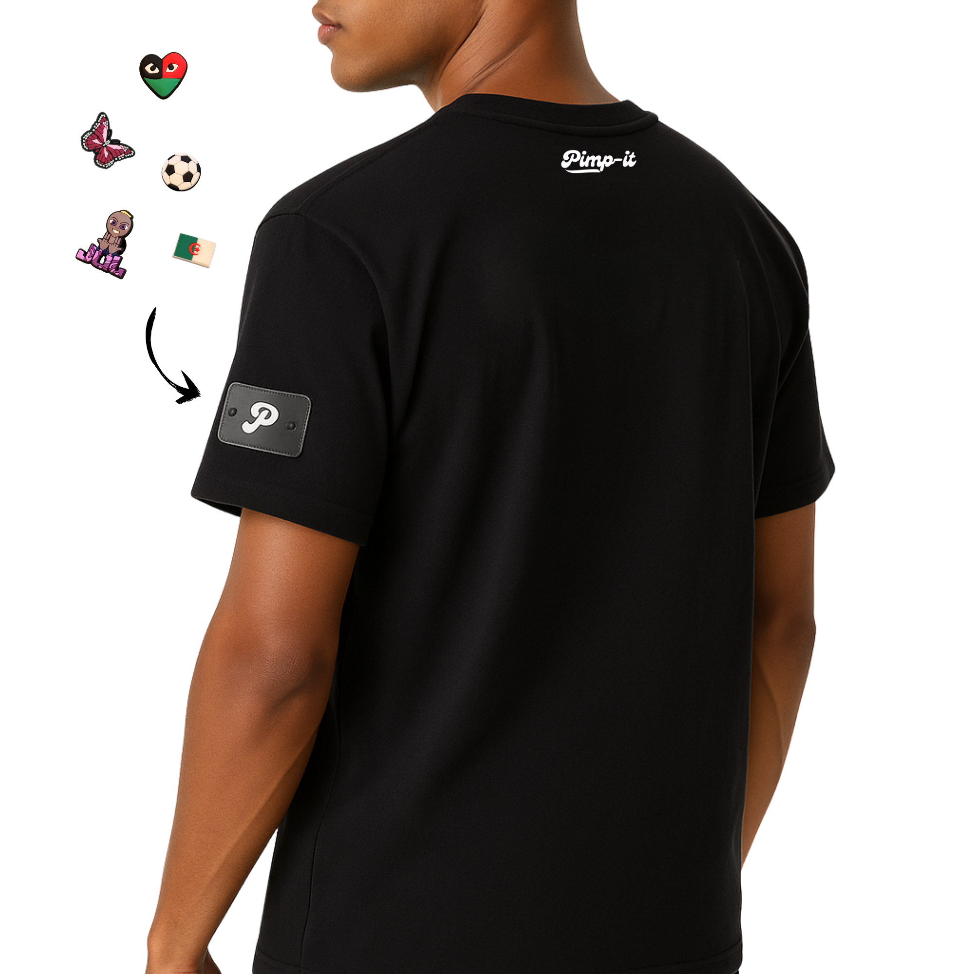 Personalisierbares T-Shirt mit Charms – Mach es zu deinem eigenen!