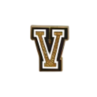 Charm für Clogs – Goldene Buchstaben