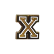 Charm für Clogs – Goldene Buchstaben