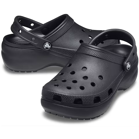 Crocs Plateau-Clogs in Schwarz