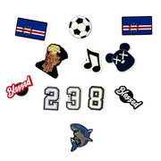 pins pour crocs cap vert 238 drapeau requin