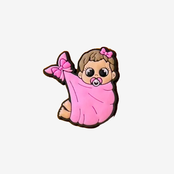 pins Bebe Fille rose
