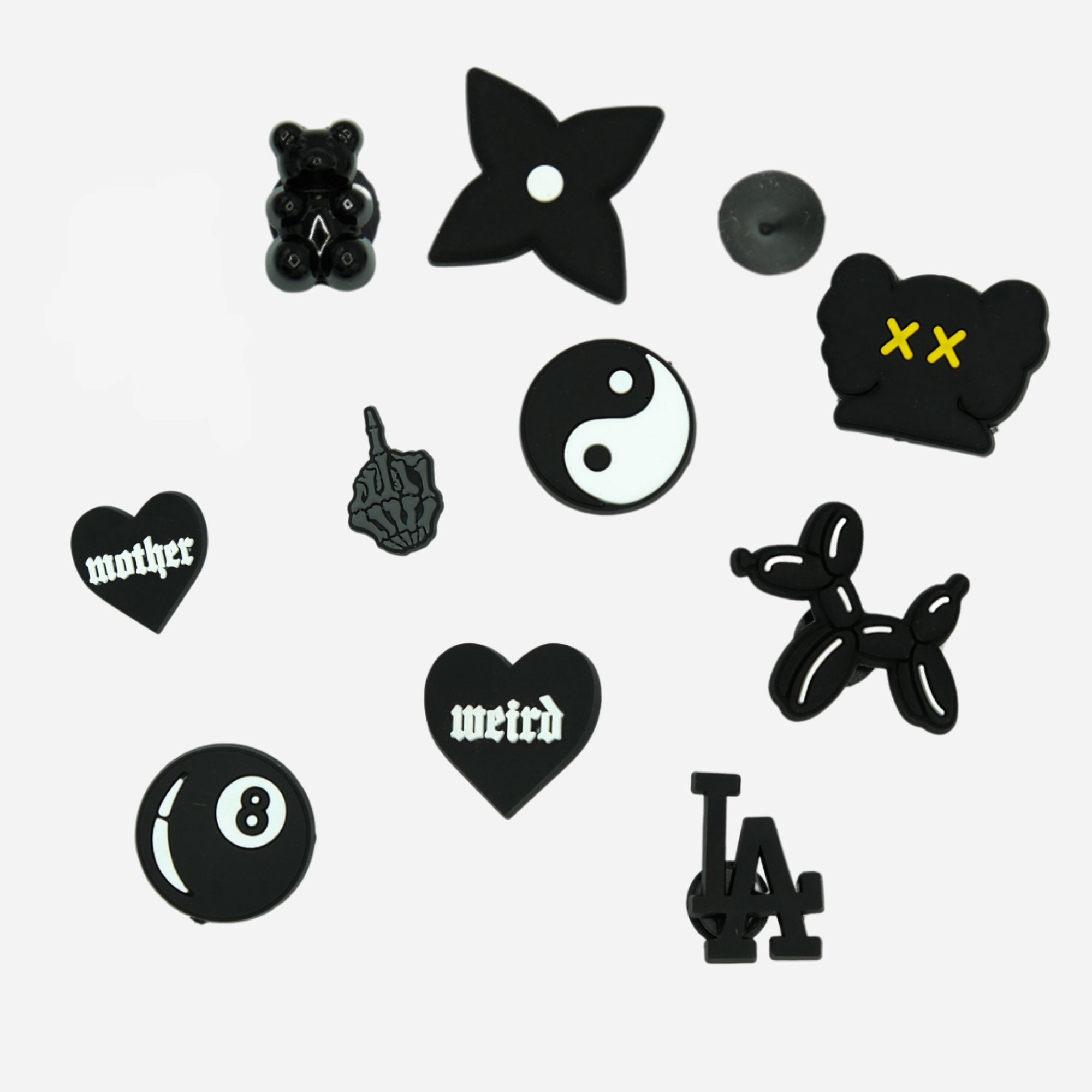 Charm für Clogs – Schwarz