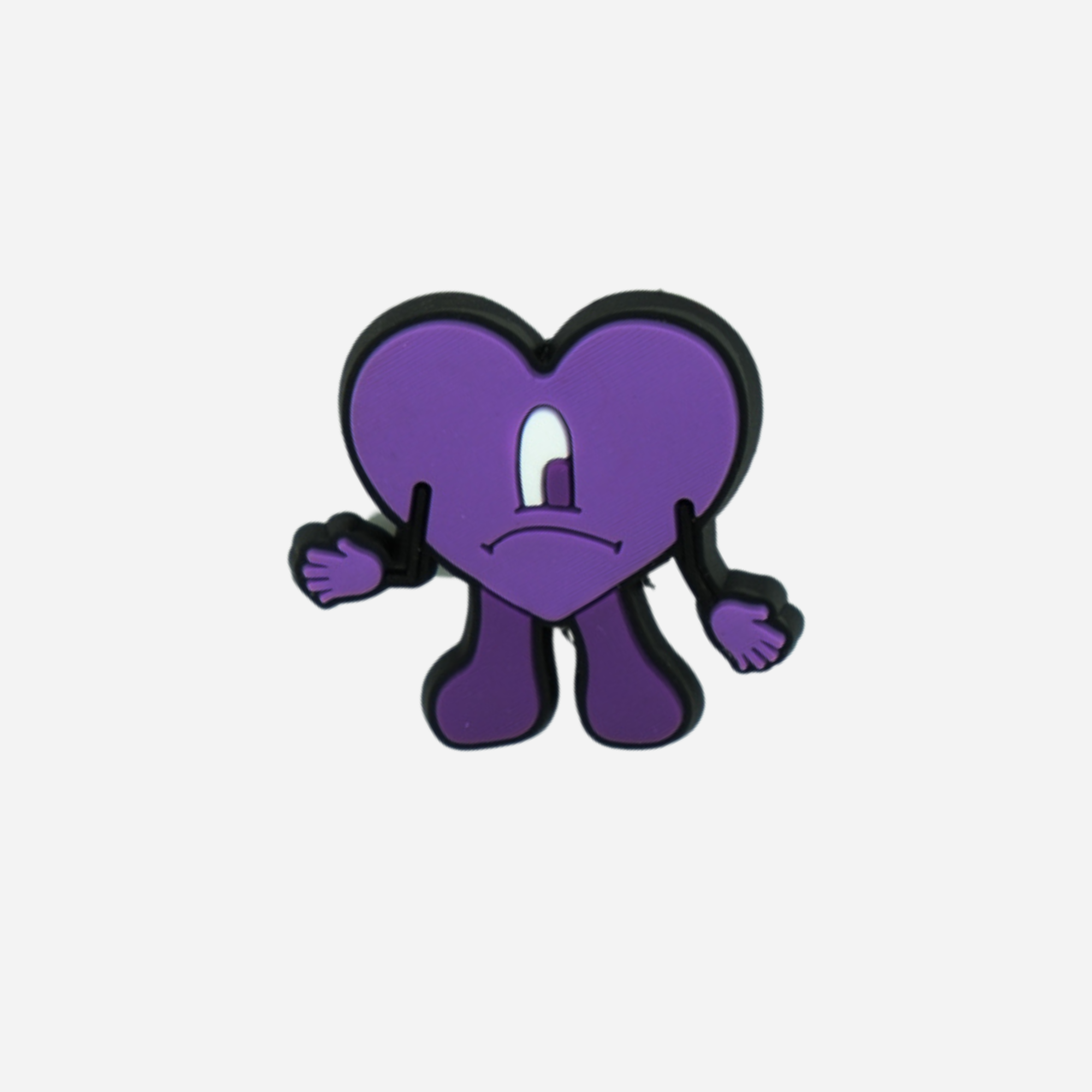 pins coeur bonhomme violet bad bunny