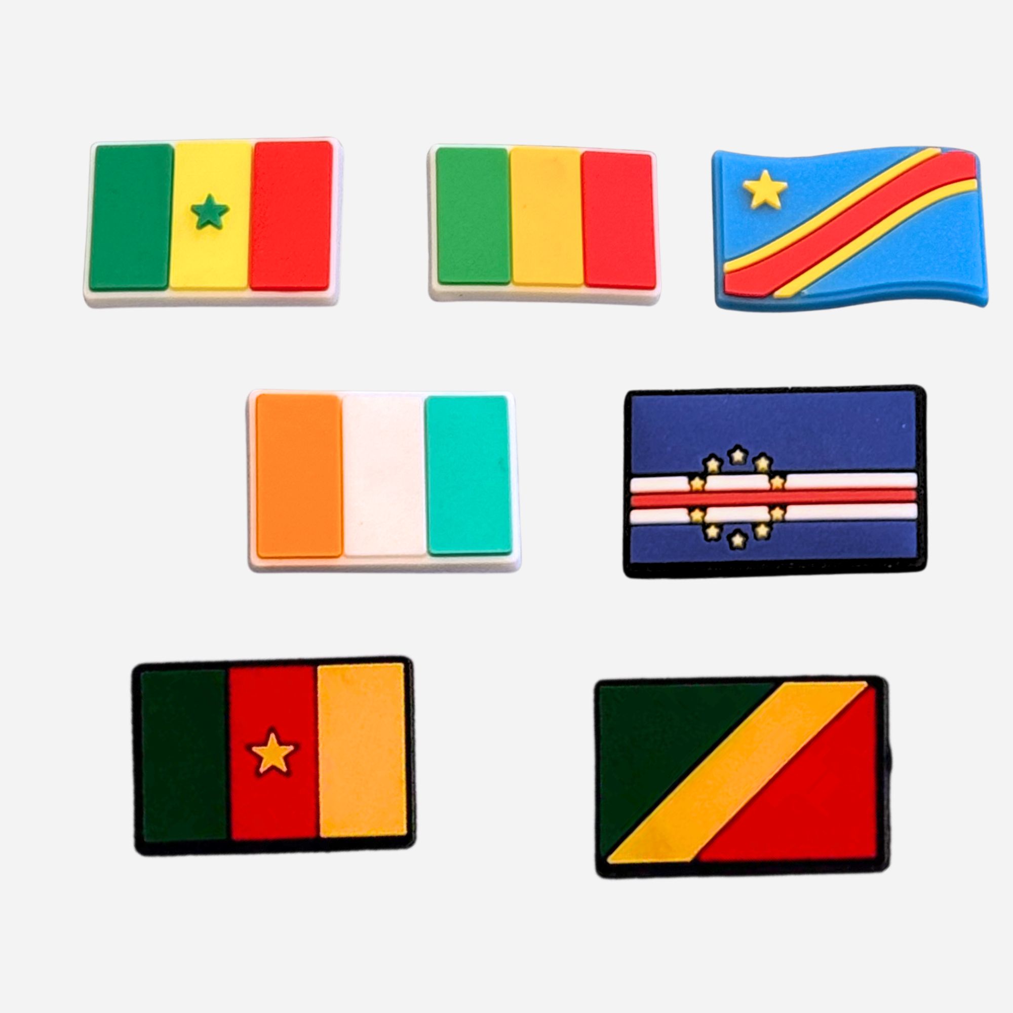 Charm für Clogs – Afrikanische Flagge 2