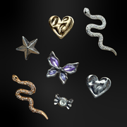pins pour clogs metallique design