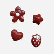 pins pour clogs resine rouge
